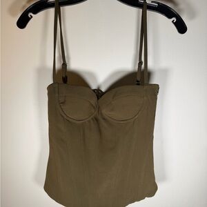 Marsthelabel Khaki Women's Camisole Top